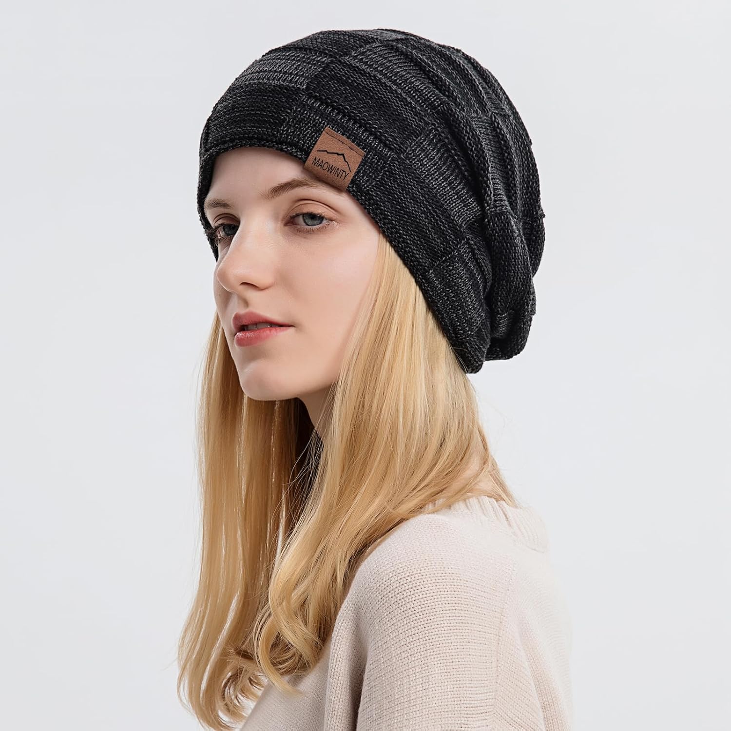 Beanie for Men and Women, Cuffed Knitted Fleece Lined Soft Warm Running Cycling Ski Hats Stocking Beanies Skull Cap - Image 5