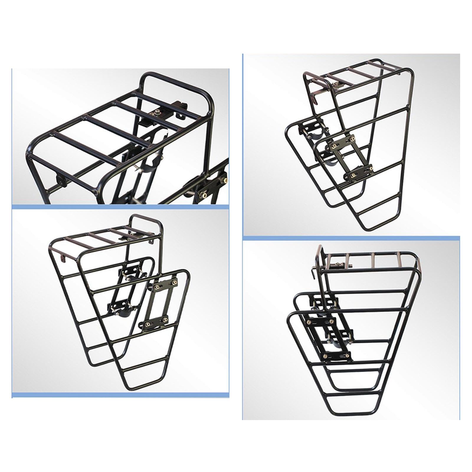 Milageto Porte-Bagages Avant en Aluminium pour vélo, Accessoire pour VTT et randonnée