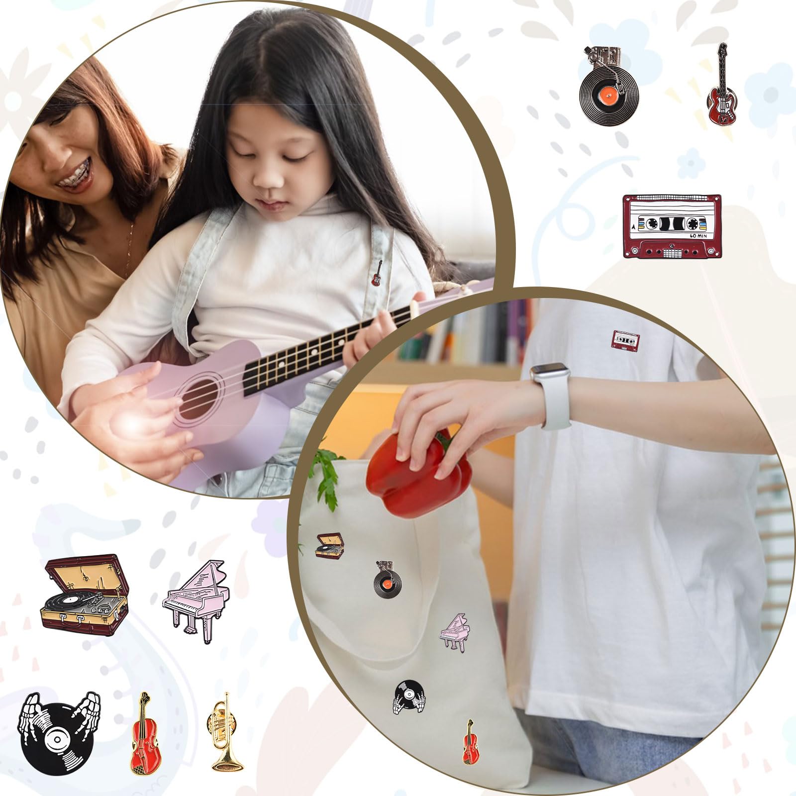 Brosche Set, Emaille Nadel Cartoon Alltag Dekoration Emaille Brosche Set, Neutral Kinder und Damen Kleidung Dekoration