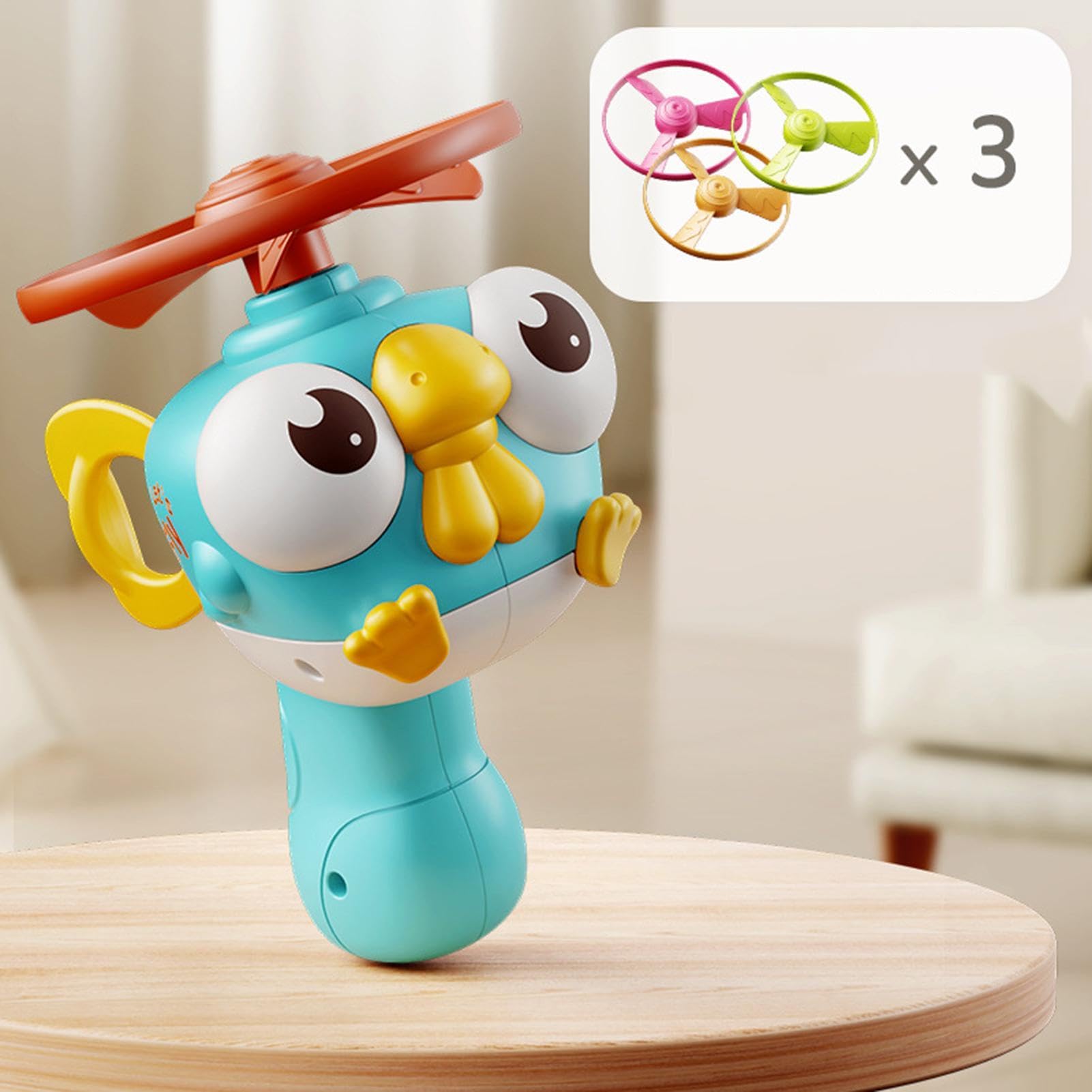 Flying Saucer For Kids - Interactive Catching Outdoor Activity, High-Flying Spinner Disc Launcher