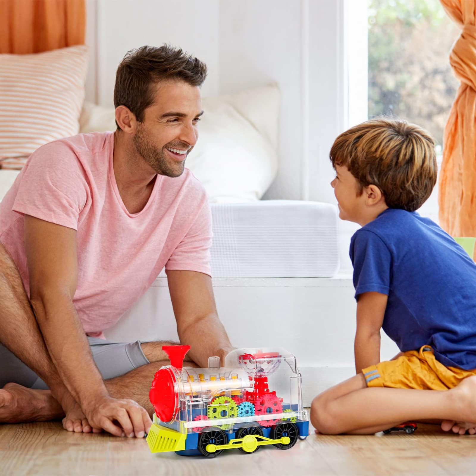 SWTOIPIG Giocattoli di 1-6 Anni, per Bambini da 6 a 12 Mesi, Giocattoli di Apprendimento Musicale Auto Elettriche per Ragazzi Bambini Piccoli