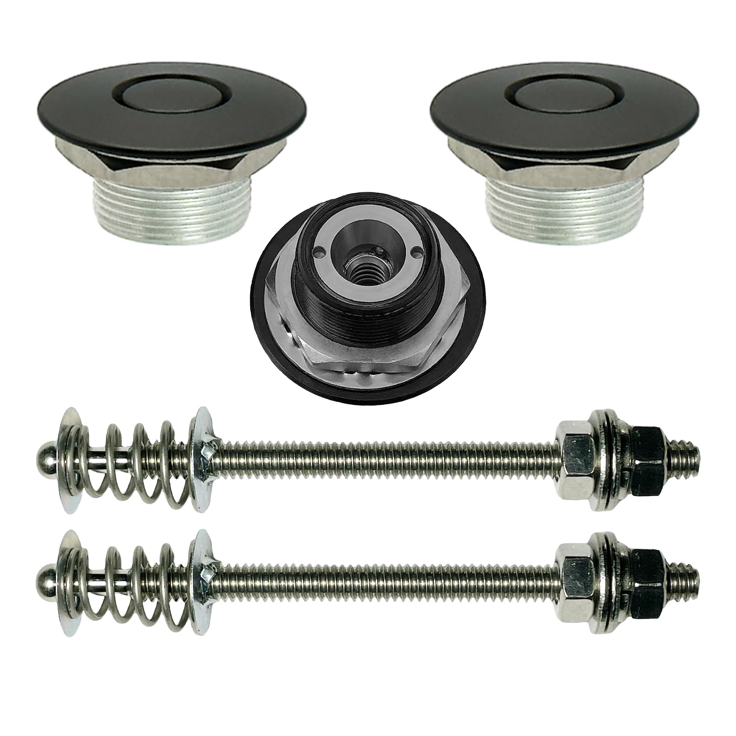 Pair (2) 1.25" Quick Push Button Latch Hood Pin USA