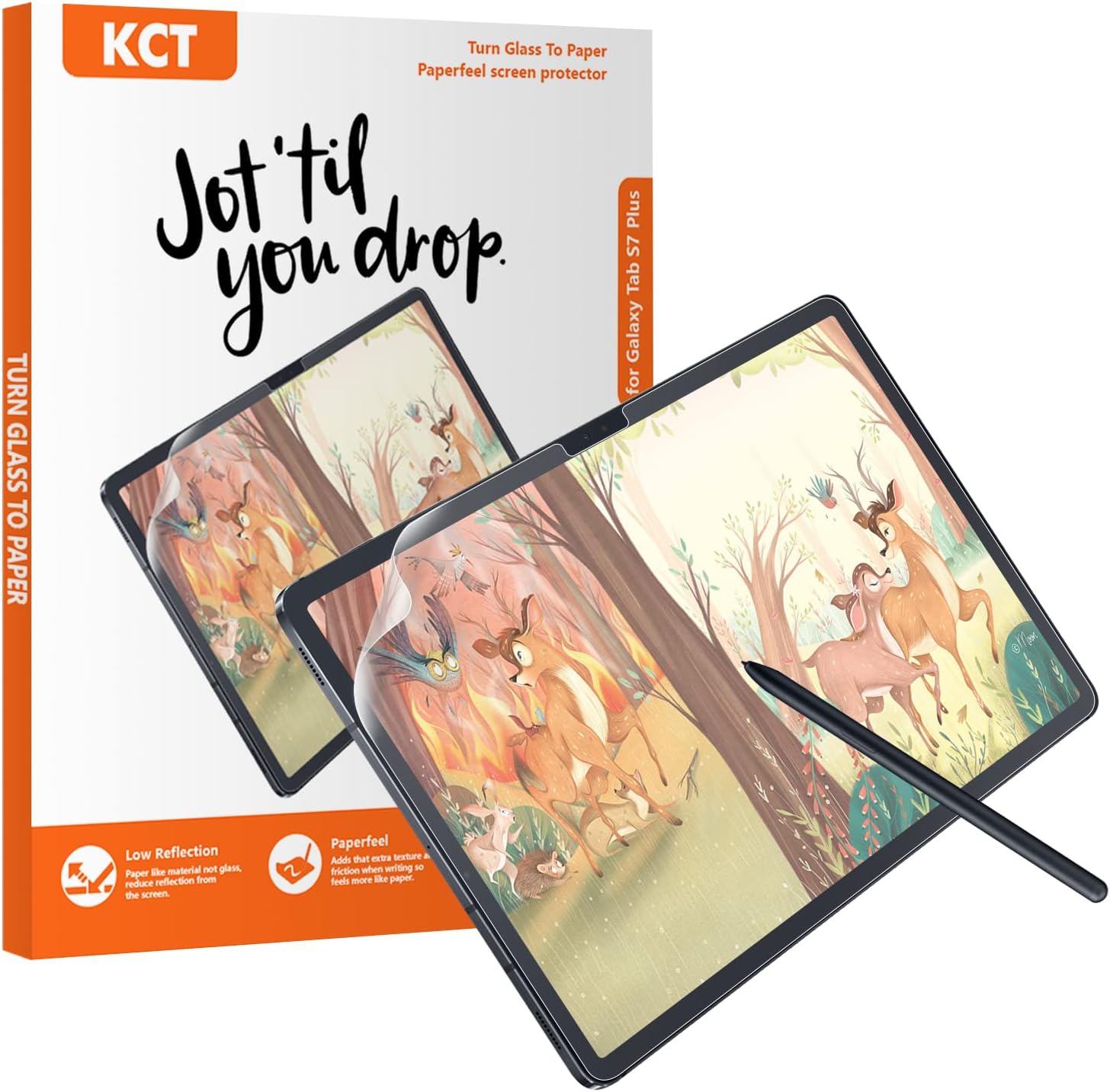 KCT [2 PACK] Paperfeel Screen Protector 12.4 inch