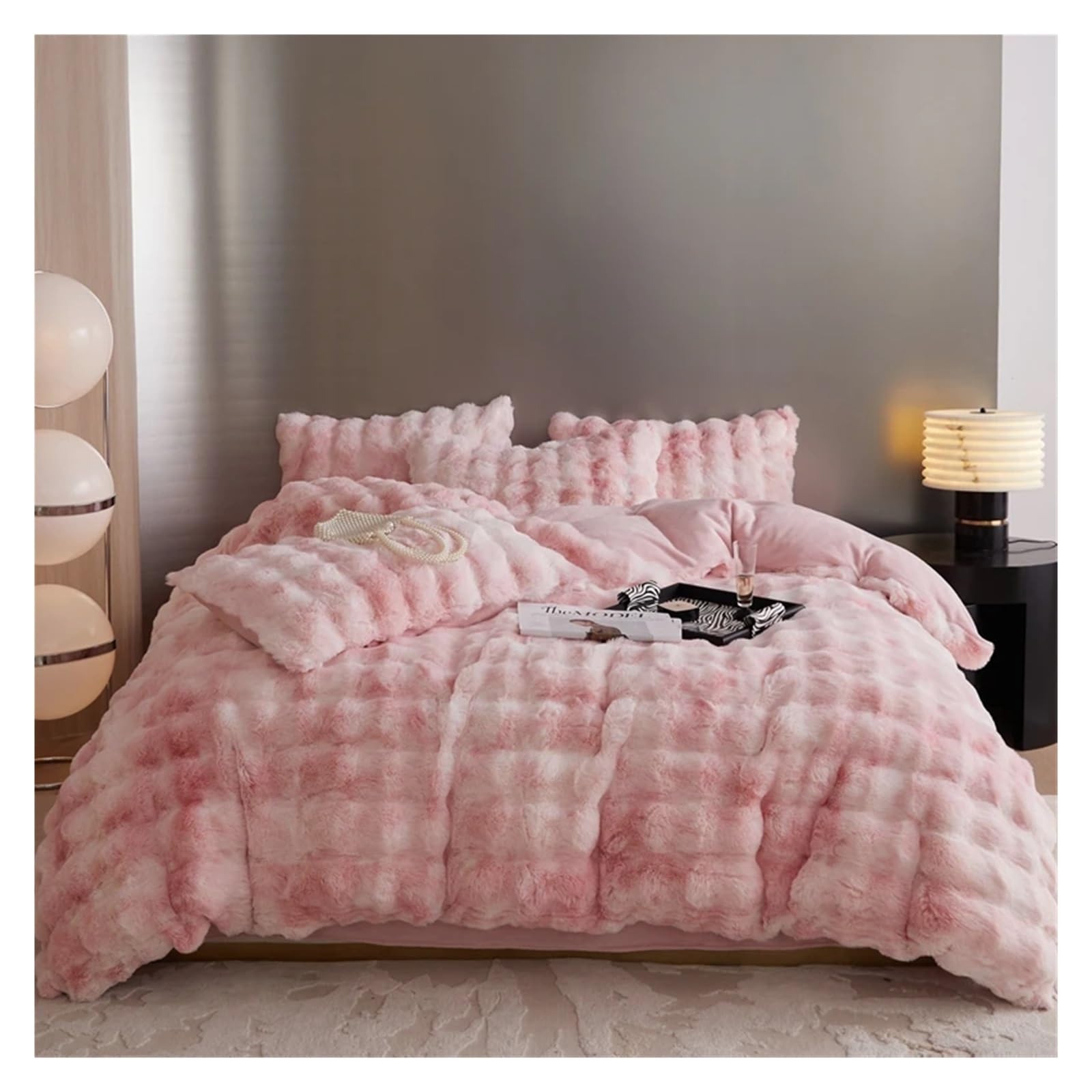 キングサイズ ファー素材 シーツセット キングサイズ ファー素材 シーツセット