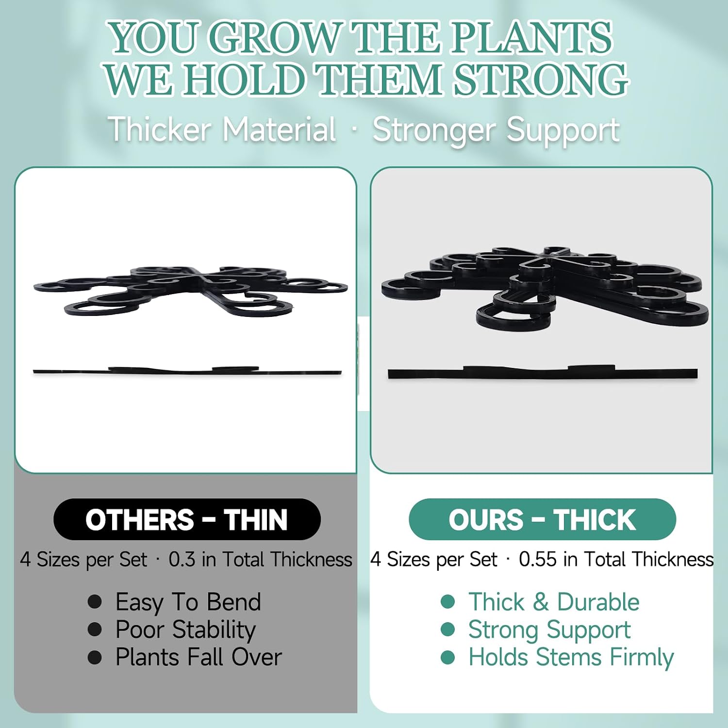 16pcs Plant Stem Support, Monstera Plant Support for Indoor Plants image 2