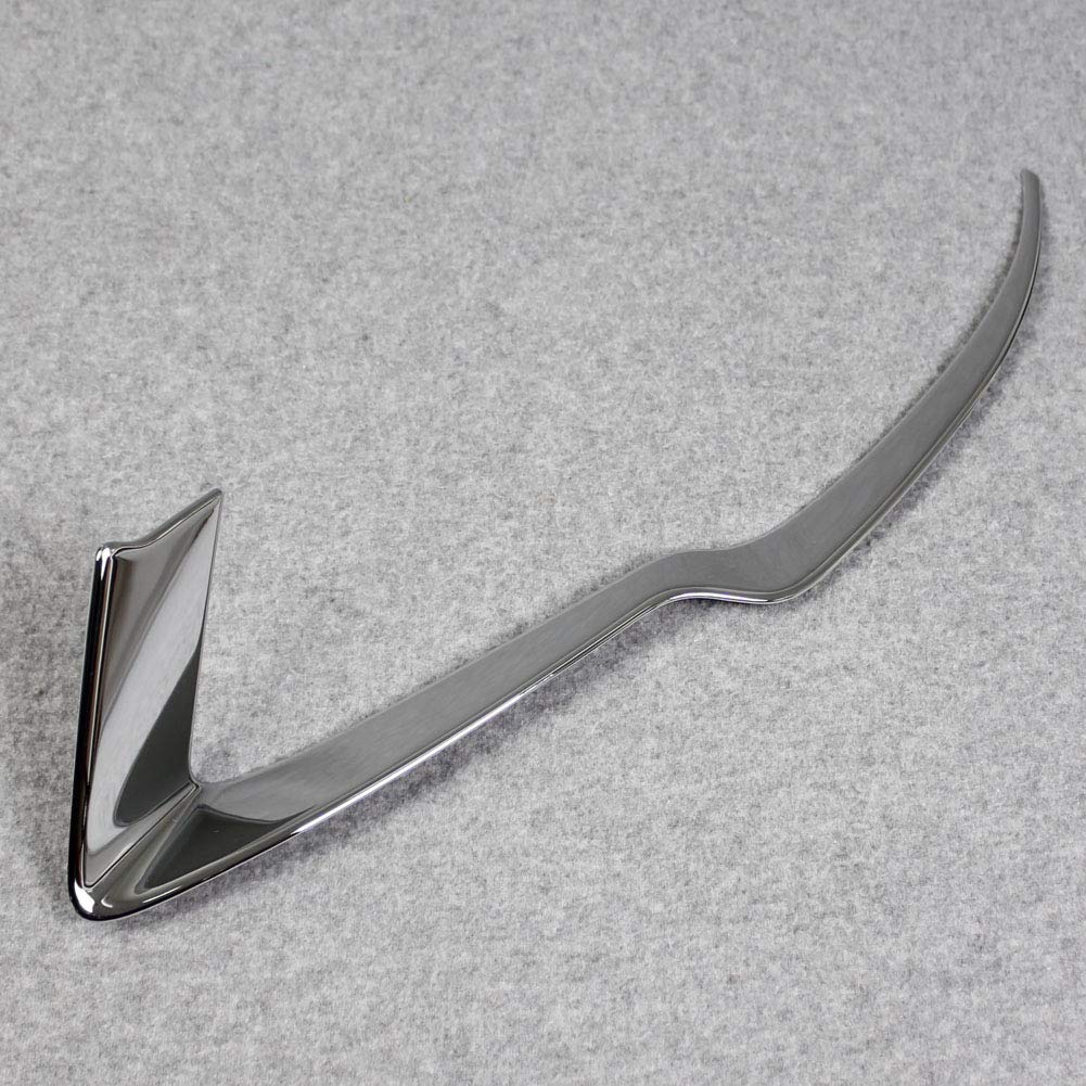 Compatible con Subaru 2019 2020 2021 Forester faro delantero cubierta moldura cromada 3