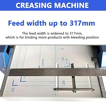 Booklet Making Machine,Automatic Electric Paper Book Stapler Creaser,Folder Dashed Machine Flat-Clinch Automatic Binding Machine,Suitable for Book Staples 24/6 Type Staples
