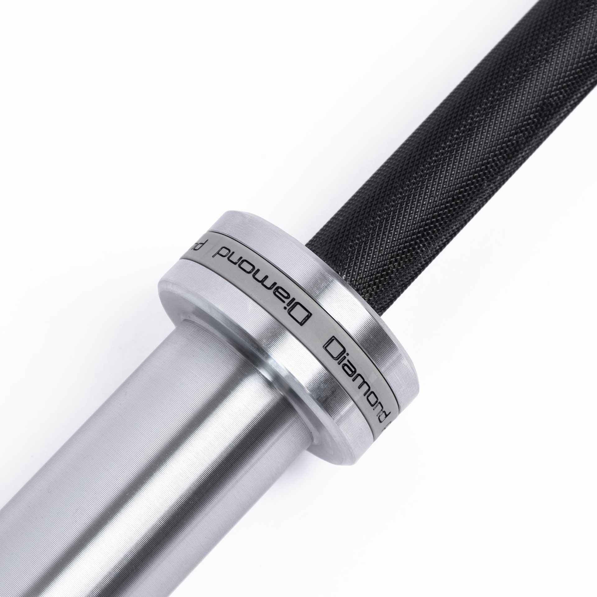 Diamond【Bilanciere Powerlifting 220 cm – 700 kg Carico】Per Dischi da 50 mm, 20 kg, 29 mm Impugnatura, Hard Chromed, Zigrinatura Centrale, 190.000 PSI, Palestra e Home Gym End Cap Quick View