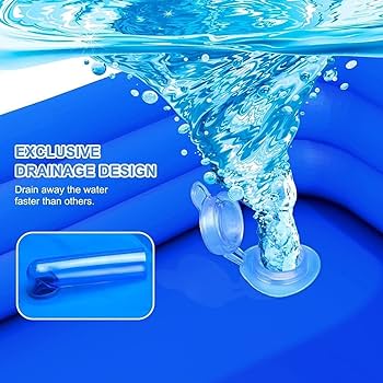 【匿名配送】Swimming Pool Amazon.com: Family Inflatable Swimming Pool, 3-Layer 210 x