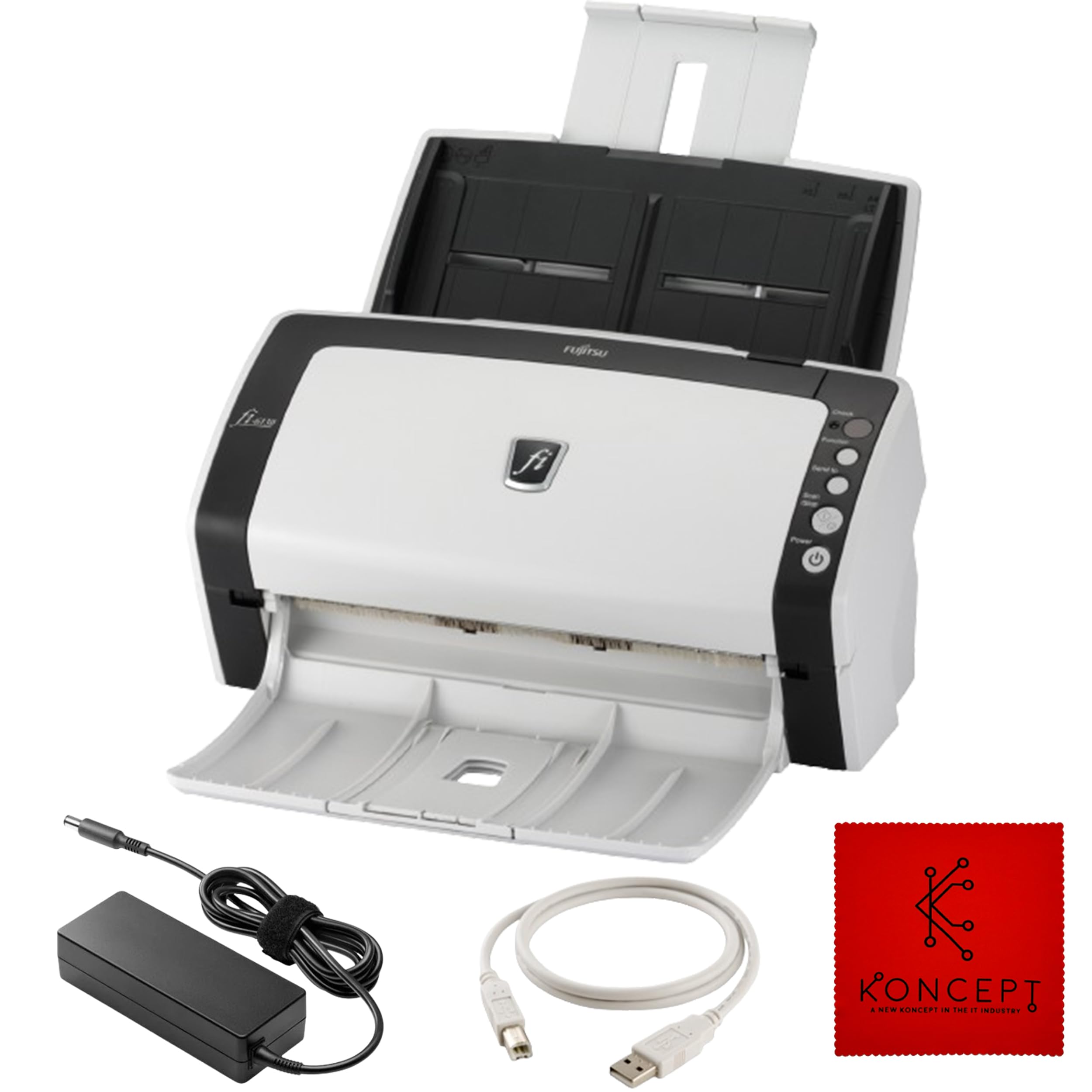 Sponsored Ad - FI-6130 Fujitisu Document Scanner ADF - 1 Year Warranty - Duplex Sheet-Fed Document Scanner with 24V, USB 2.0 Cable & Microfiber Cleaning Cloth (Renewed)