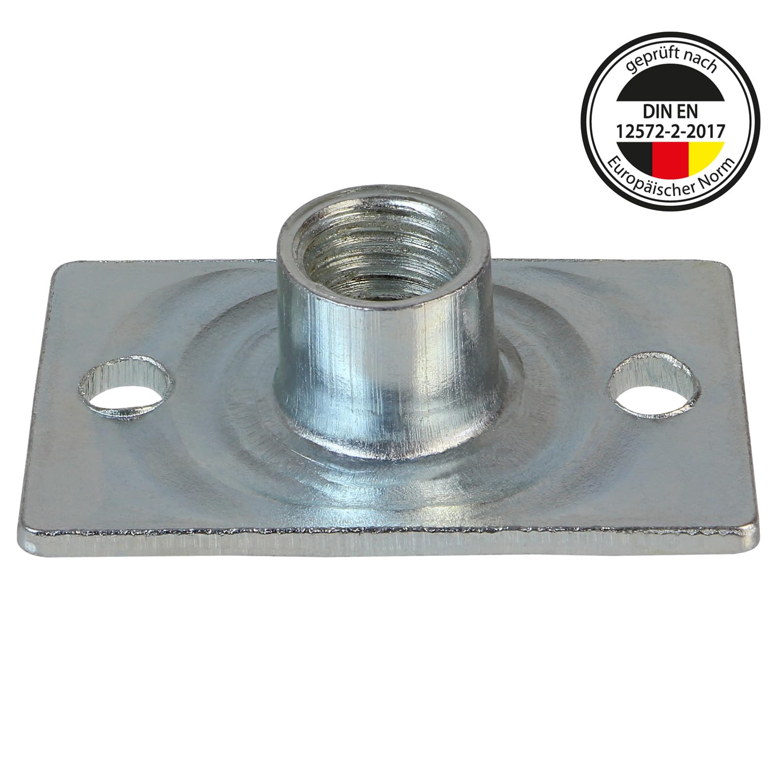 ALPIDEX 1000 Tuercas en T M10 para Atornillar, Base Rectangular Galvanizadas DIN EN 12572-2 para Rocódromo, Presas y Muebles