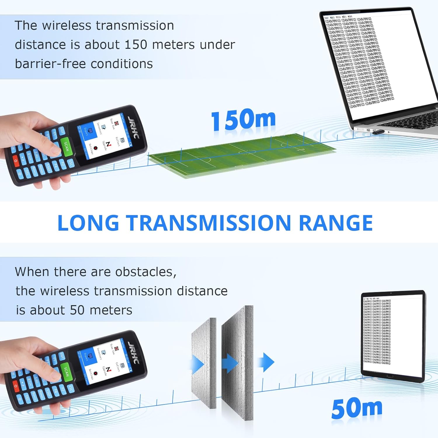 JRHC Barcode Scanner 1D 2D QR Decode