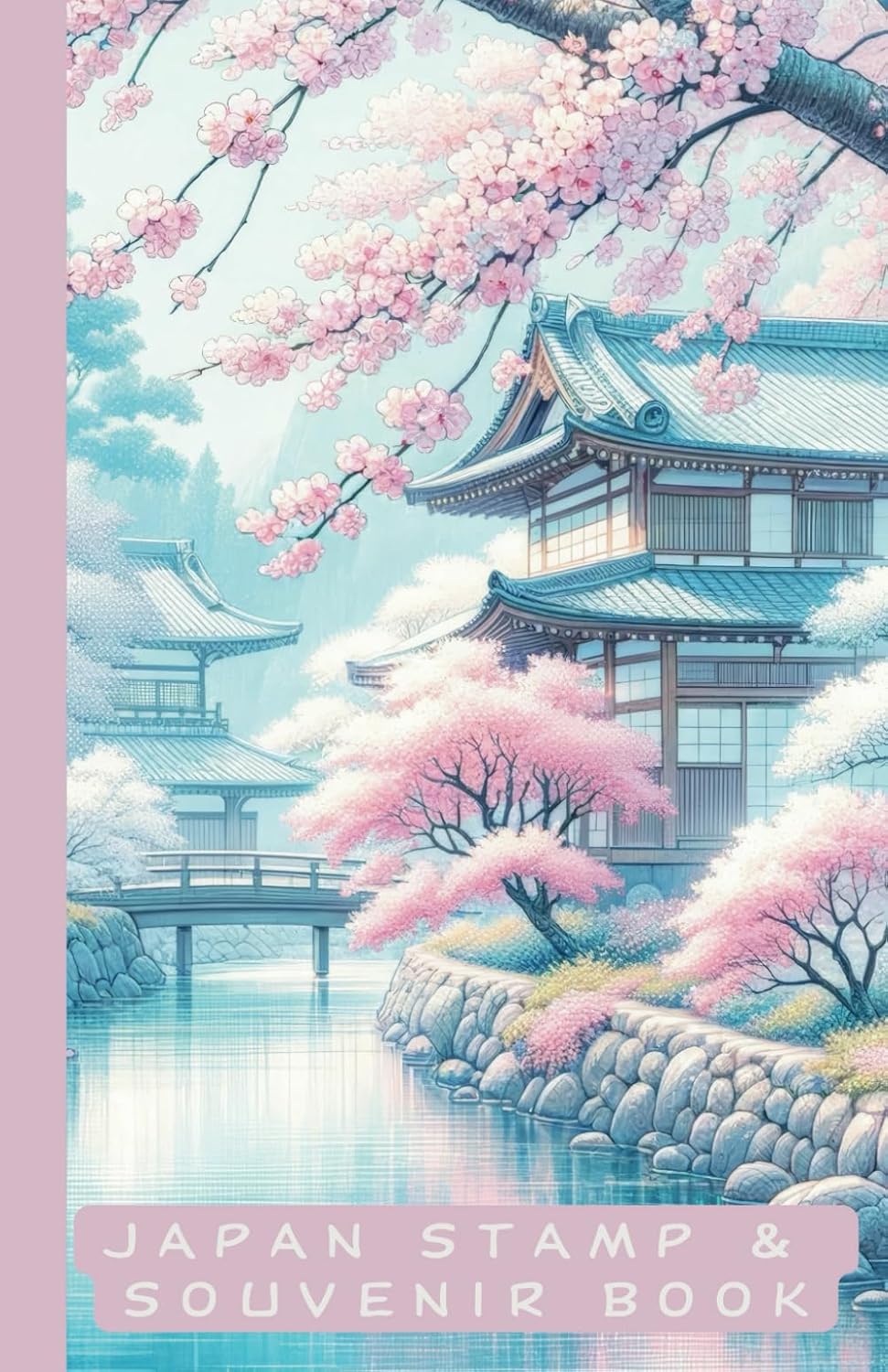 Japan Sakura Stamp & Souvenir Book - 120 Pages, Collect Eki Stamps, Tickets & Cherry Blossom Memories