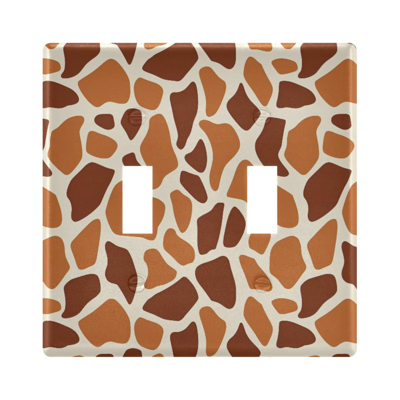 UMIRIKO Giraffe Print Light Switch Cover Plate Covers Decorative Double Toggle Home Decor 202a8482