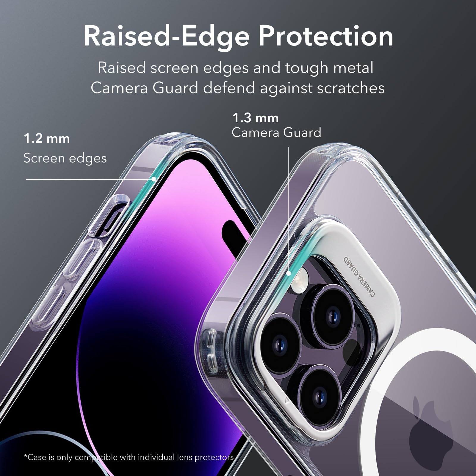 ESR Classic Hybrid for iPhone 14 Pro Max Case with Flex Stand, Clear — Amazon image 5