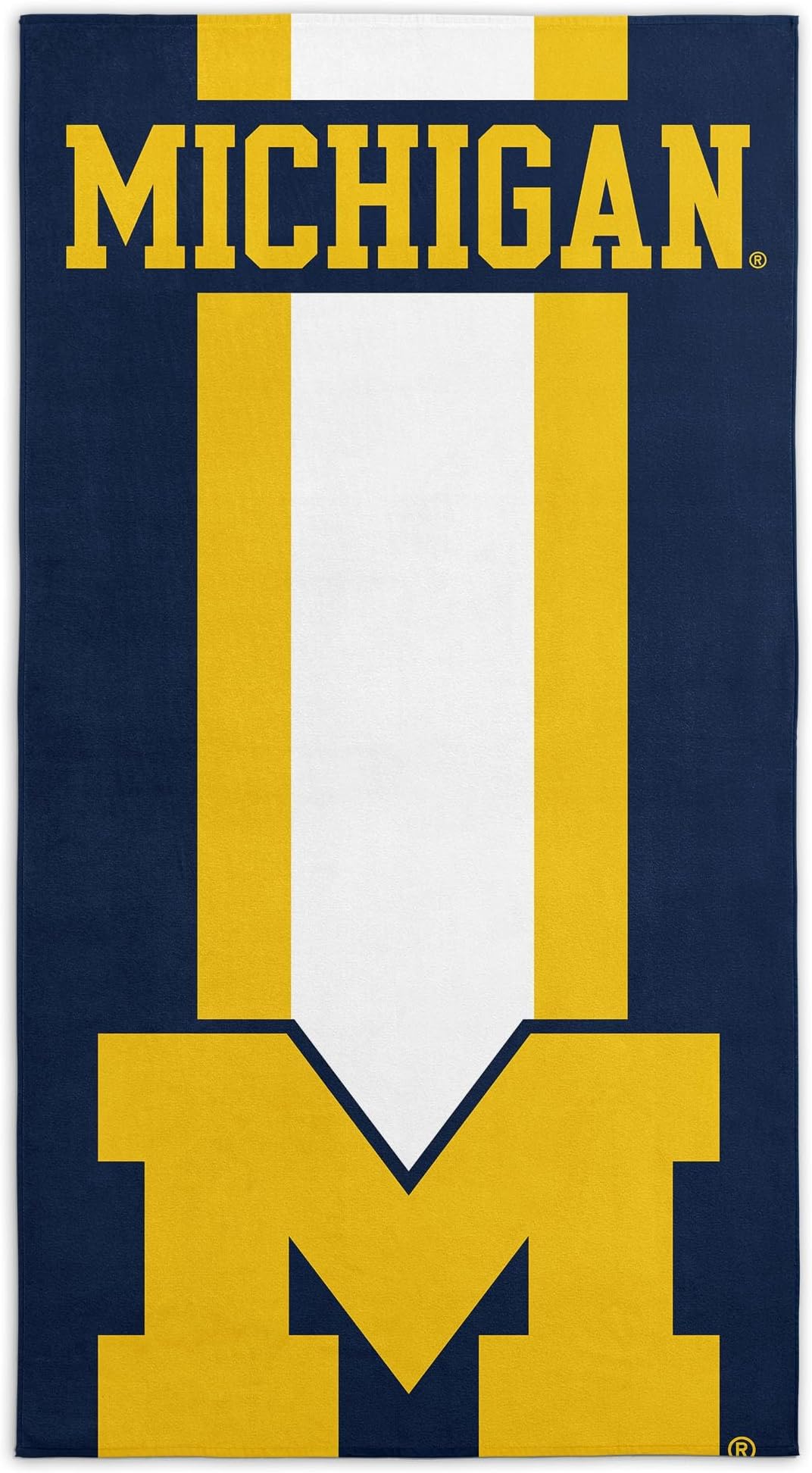 Northwest NCAA Michigan Wolverines Unisex-Adult Beach Towel, 30" x 60", Zone Read (Pack of 6)