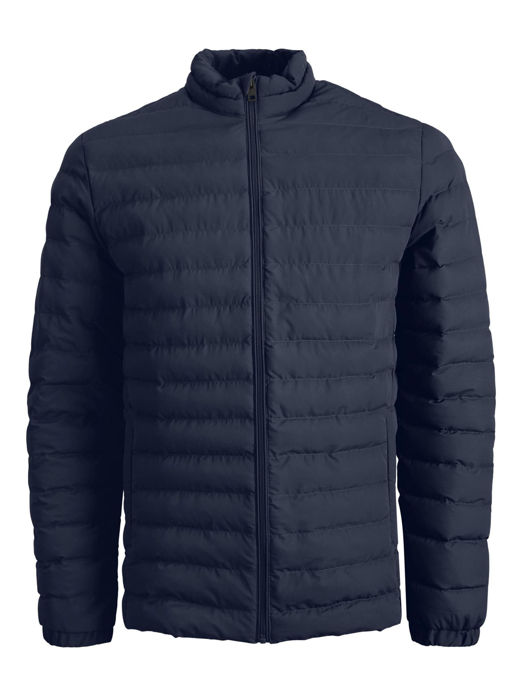 JACK & JONES Jjerecycle Puffer Collar Noos - Chaqueta para hombre, azul marino, S