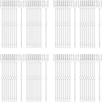 Vista 7 de RHBLME 320 púas florales para tarjetas, de plástico transparente de 9.5 pulgadas, cabeza recta, tarjetero para canasta de arreglos, ramo de regalo