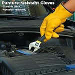 Leather Work Gloves, Reinforced Durable Gardening Gloves,Cowhide Work Gloves,Puncture & Cut Resistant