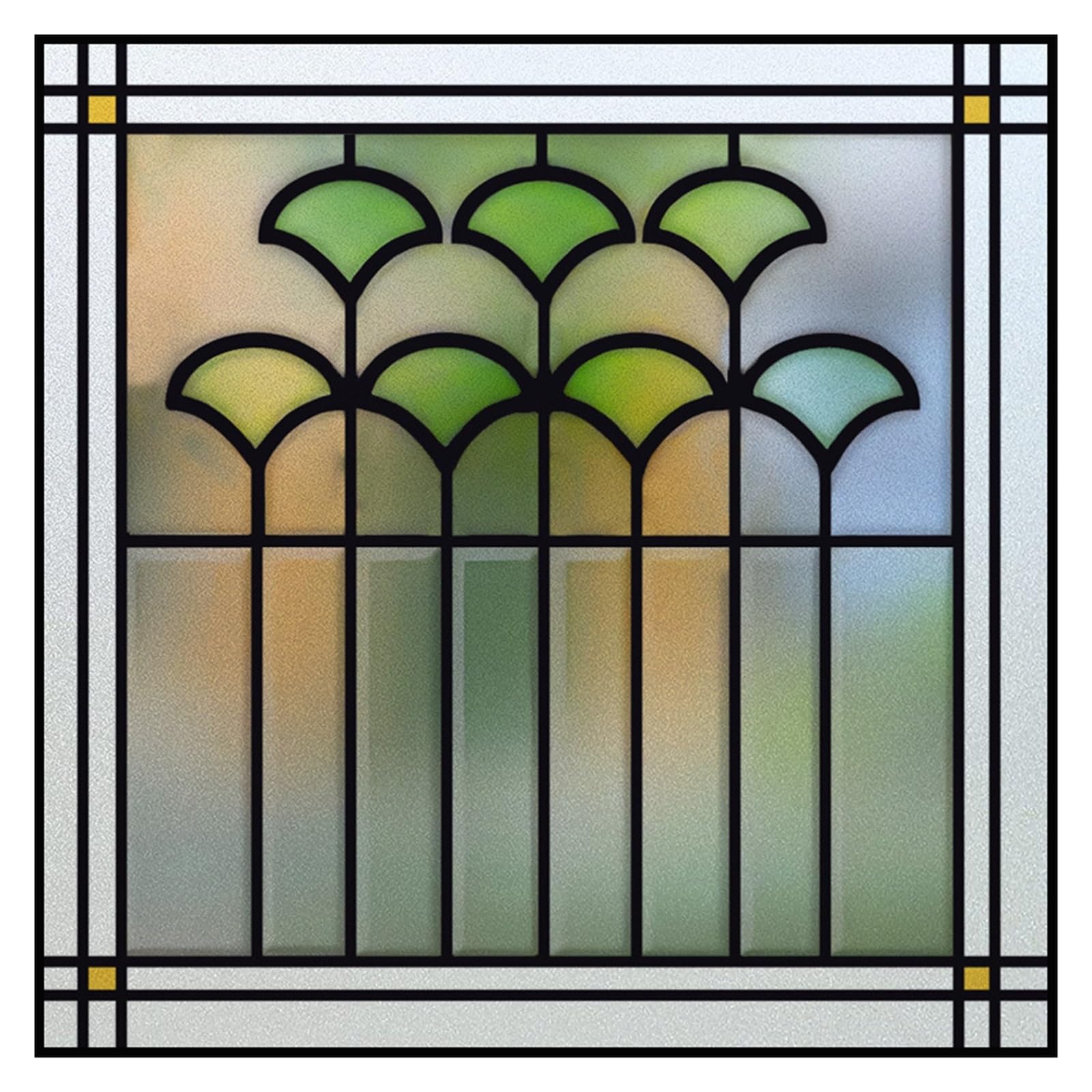 Vinilo Ventana Película de vidriera esmerilada for privacidad, Pegatinas Adhesivas estáticas Mate, Ducha, Cocina, Oficina, decoración del hogar para la Oficina(09,Custom Contact us)