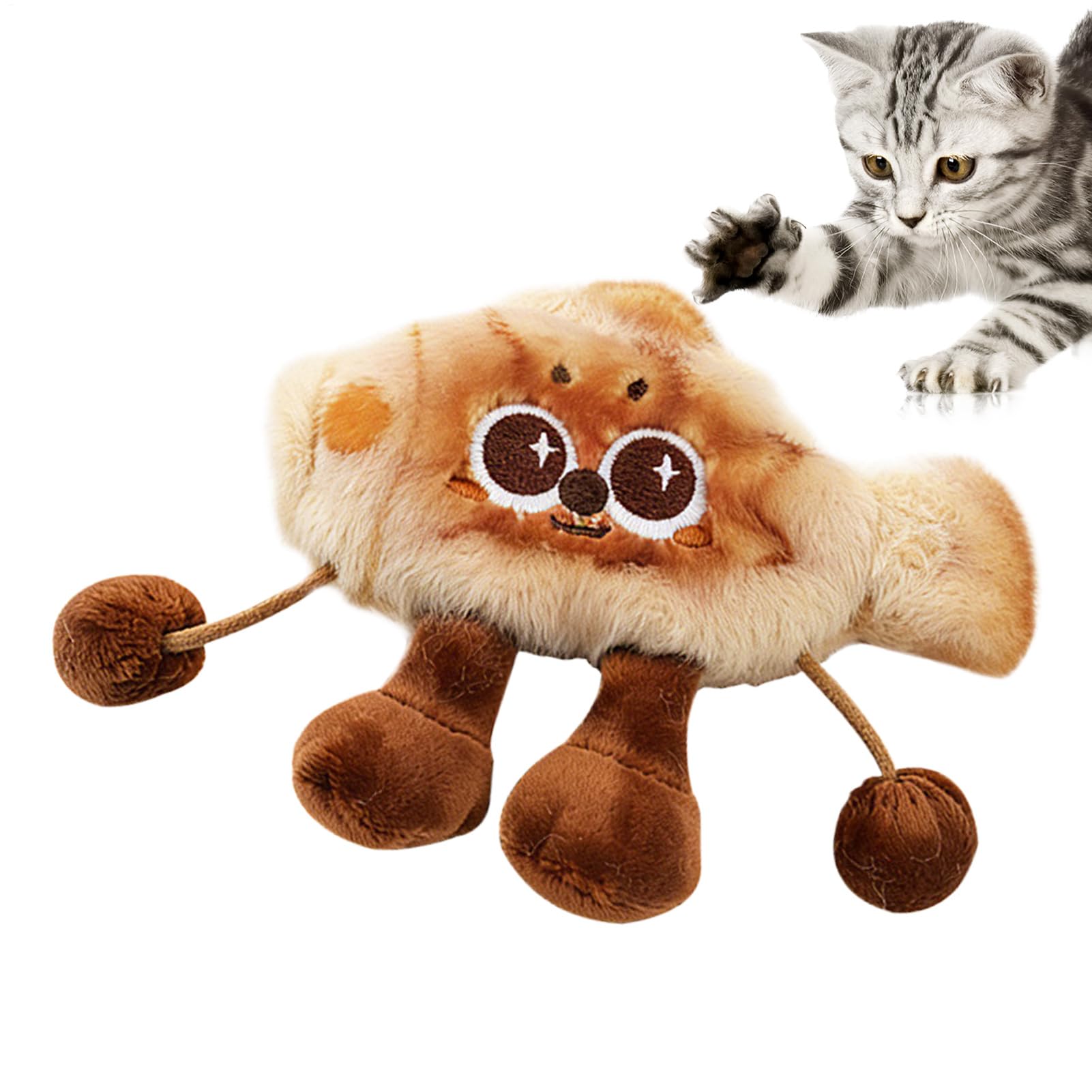 Jouet interactif pour chats - Aliments frits activés au toucher pour jeunes chatons