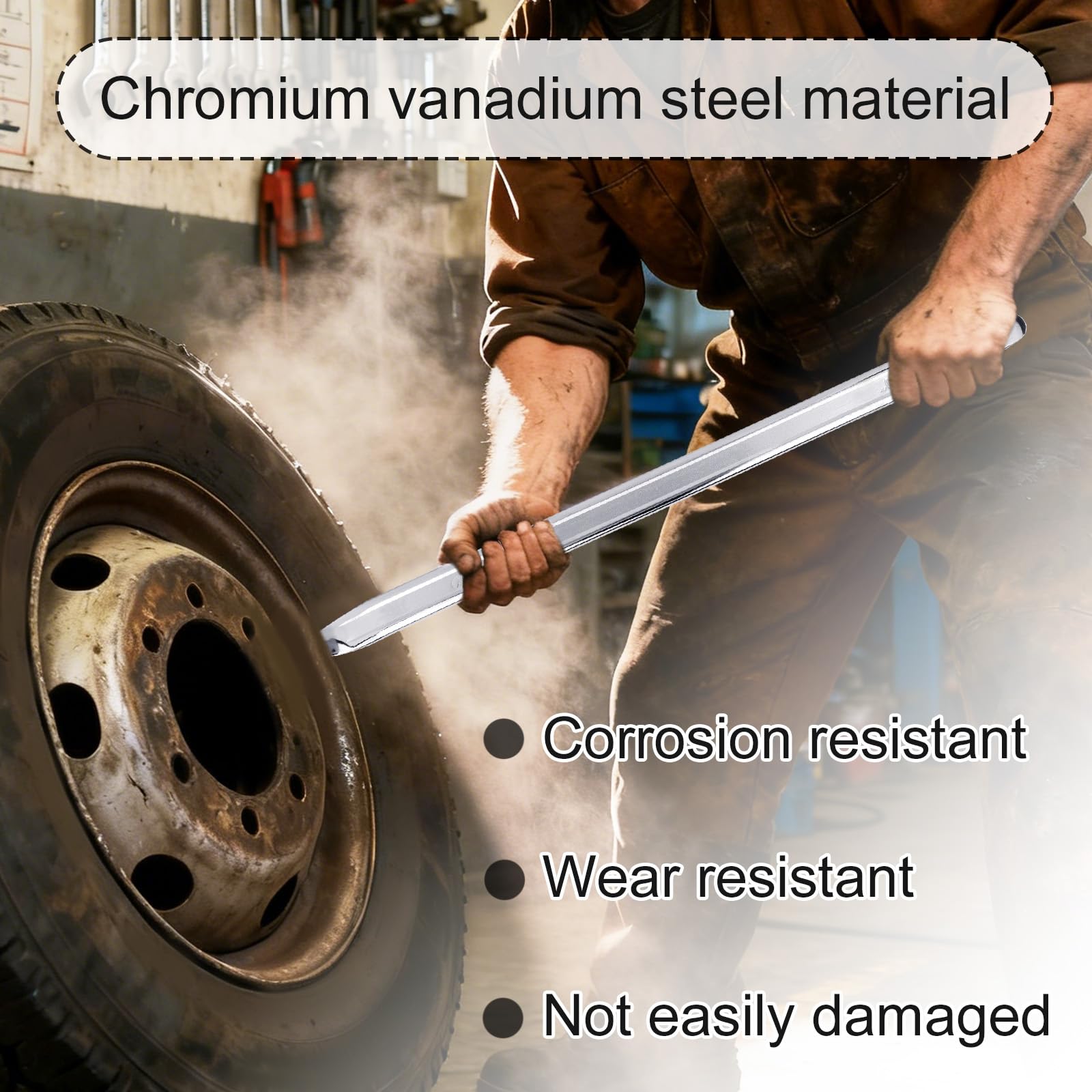 2uds Palancas de 50cm para Desmontar Neumáticos, Herramienta Resistente para Levantar El Talón de Neumáticos Coches Motos Cross y Motocicletas