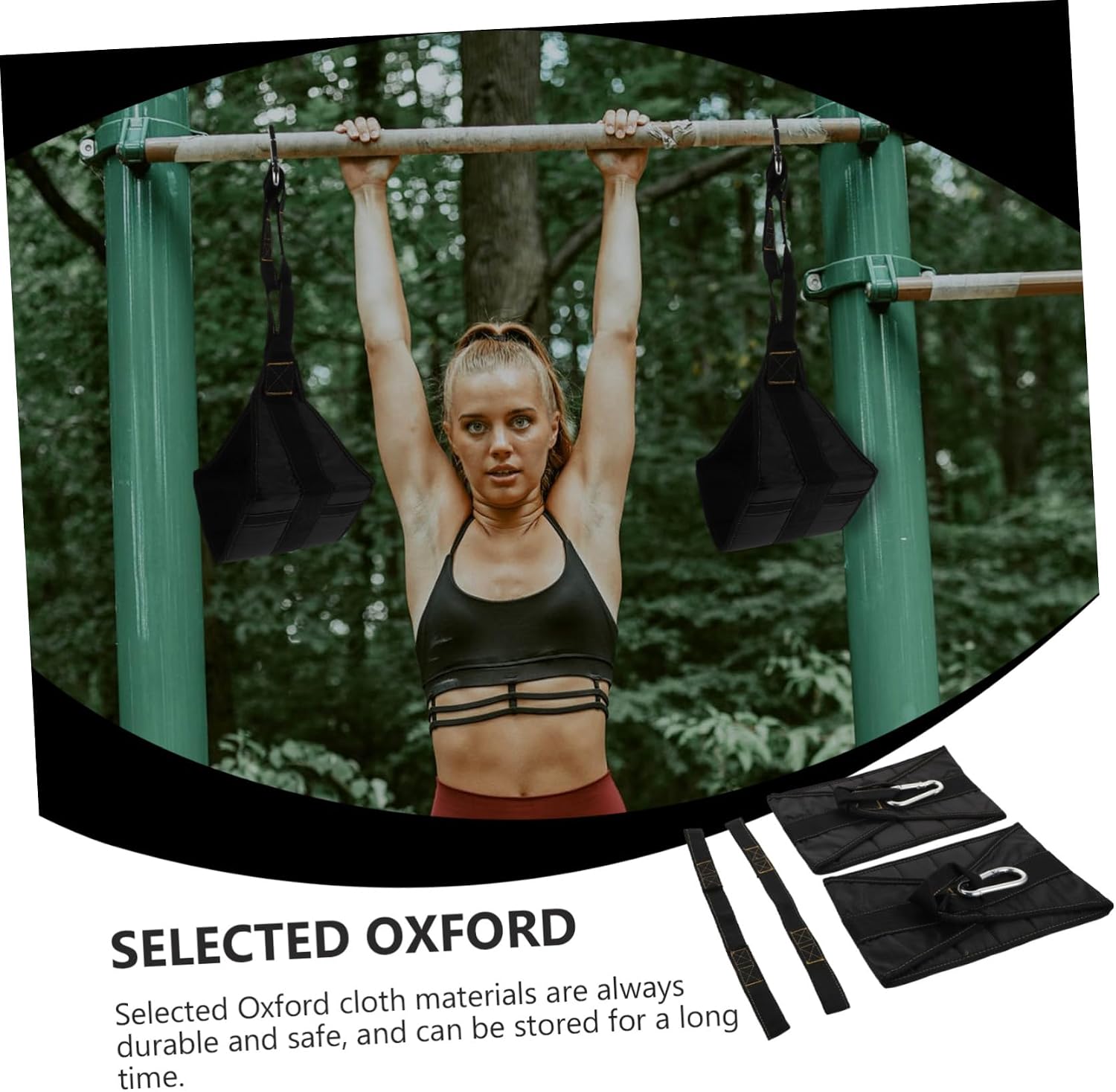 BESTonZON 2pcs Abdominal Hanging Straps Training Belts for Home Fitness Easy to Install Suspension Exercise Equipment for Core Strength and