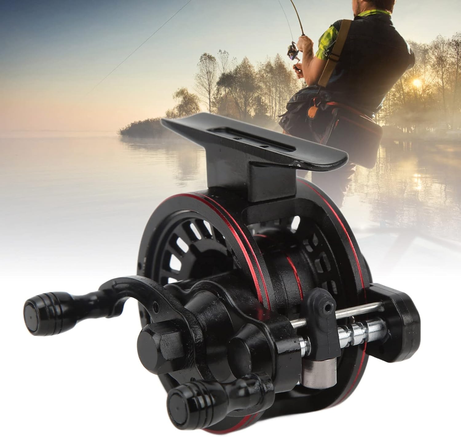 VBESTLIFE Double Speed Rock Fishing Reel, Ambidextrous, Black, Spinning Technique