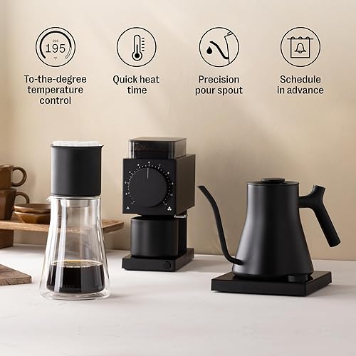 Miniatura 5 de Fellow Stagg EKG Pro Studio - Hervidor eléctrico de cuello de cisne para verter café y té acero inoxidable calentamiento rápido negro mate 09 litros