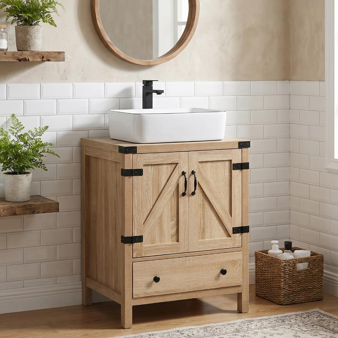 SOLIDEE Rustic Natural 24 Inch Vanity