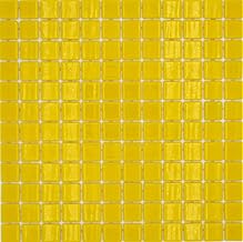 Mosaico de mosaico de cristal reciclado para piscina, color amarillo brillante