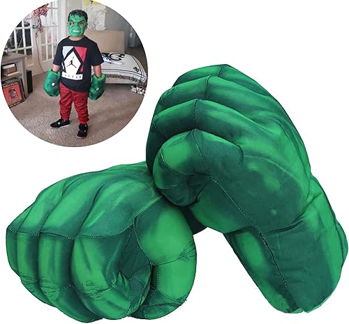 Miniatura 5 de Guantes de superhéroe para niños, juguete de superhéroe, manos de superhéroe, de felpa suave, puños de superhéroe para cosplay, para Navidad,