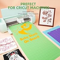 Vista 37 de HTVRONT Alfombrilla de corte de agarre estándar, paquete de 6 alfombrillas de corte de 12 x 12 pulgadas, compatibles con Cricut Maker 3/Maker