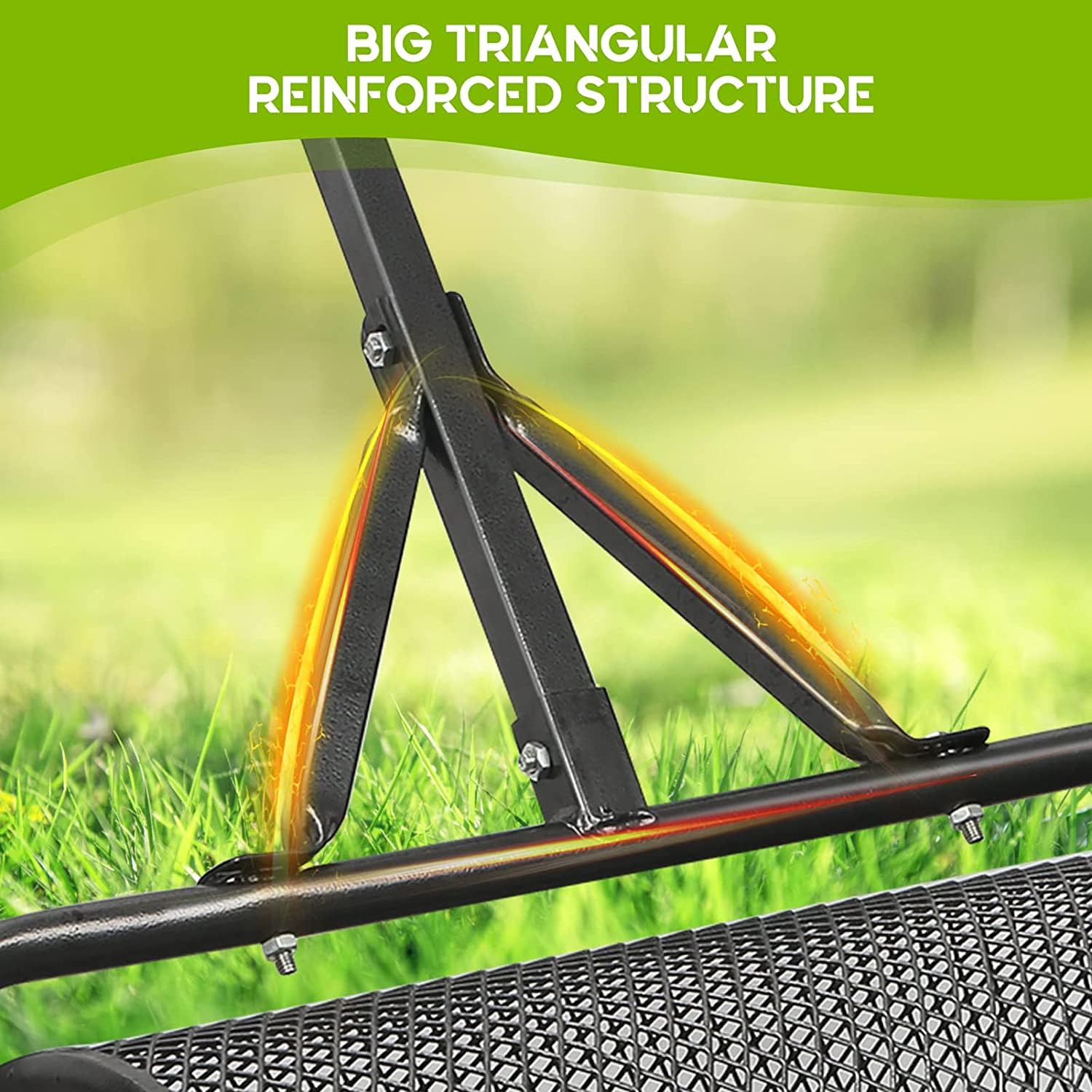 Outils de Jardin épandeurs de Jardin de pelouse de 24 Pouces, épandeur de Compost, épandeur de Mousse de Tourbe épandeur de Jardin épandeur de Tourbe épandeur de Commode de pelouse