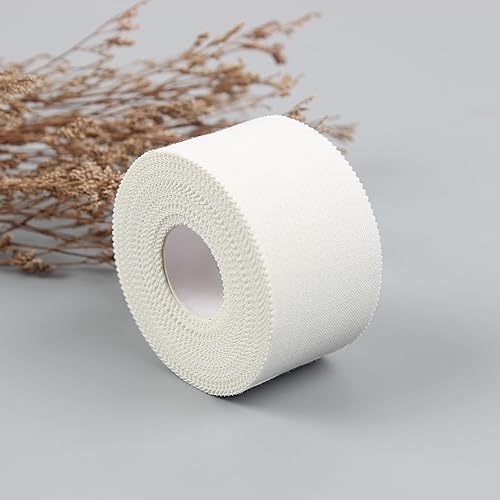 Miniatura 7 de LiangMai 4 rollos de cinta atlética blanca  Cinta deportiva fuerte adhesiva, sin residuos de cosquillas, cinta atlética fácil de rasgar para