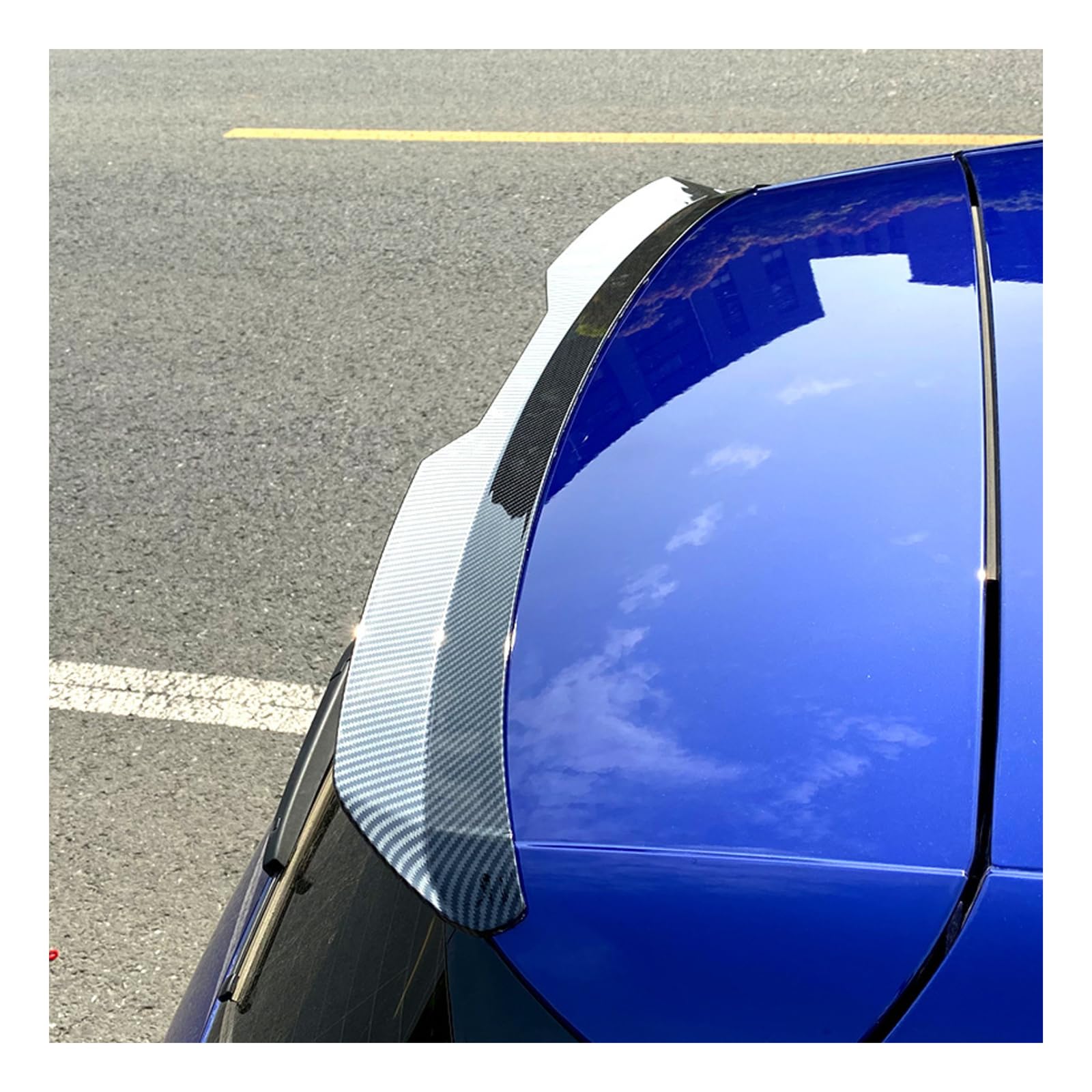 Car Rear Spoiler for Hyundai i20 2020-2025, Roof Boot Spoiler Rear Trunk Spoiler Lip Bumper Diffuser Rear Spoiler Accessories,B