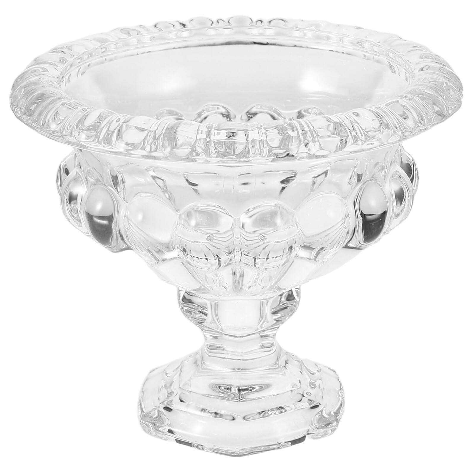 jojofuny Coppe Gelato in Vetro Trasparente Stile Vintage, Resistenti Agli Odori Design a Ciotola su Piedistallo, Perfette per Vacanze Estive e Feste in Famiglia