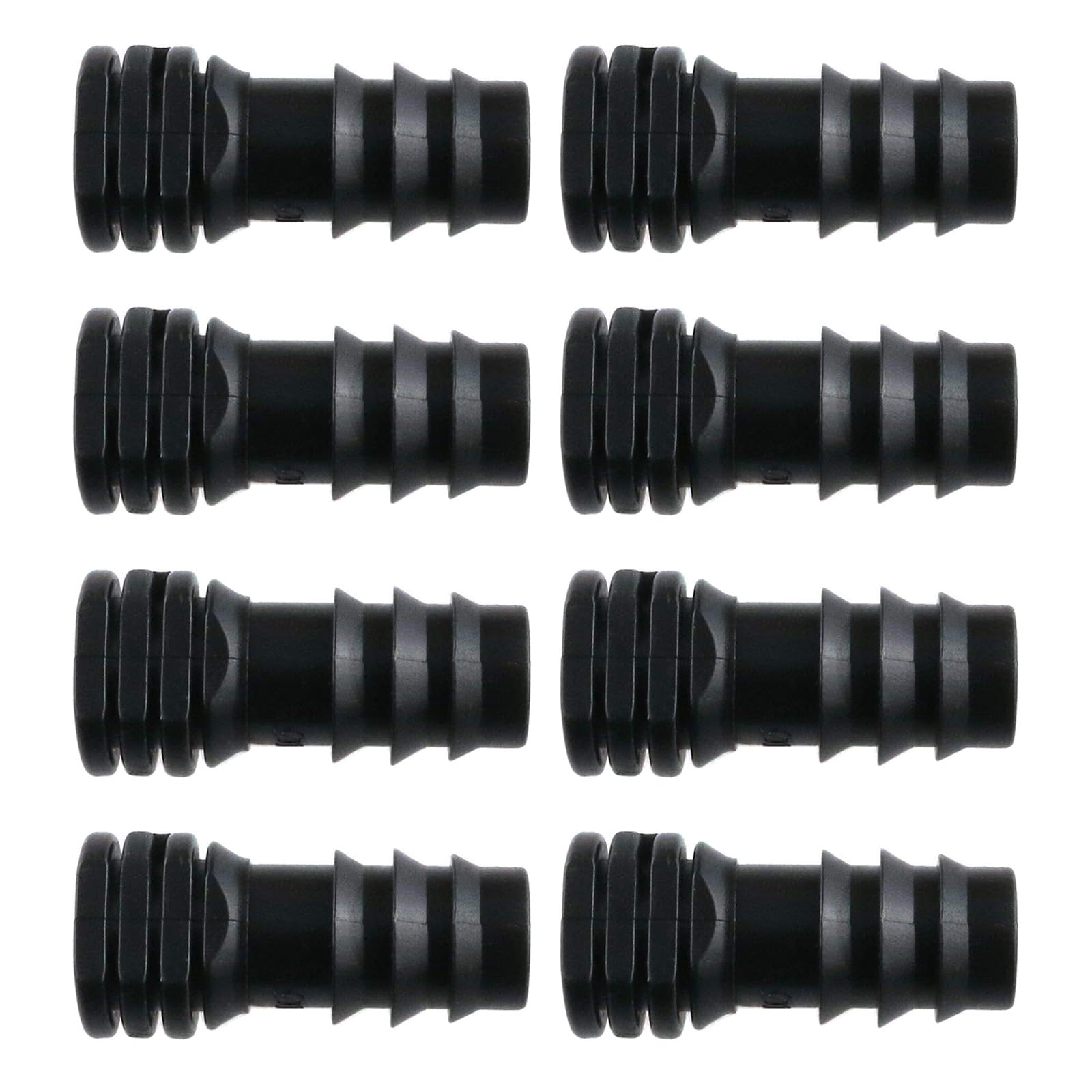 Maxtonser 8Pcs Drip Irrigation Barbed Coupling Fittings Kits Drip Line Couplings for 1/2inch Tubing 16MM Barbed Connectors