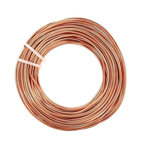 Miniatura 17 de 99.9% alambre de cobre suave, calibre 14/0.064 in de diámetro, 79 pies / 78.7 ft, carrete de 1 libra de alambre de cobre puro, alambre para hacer