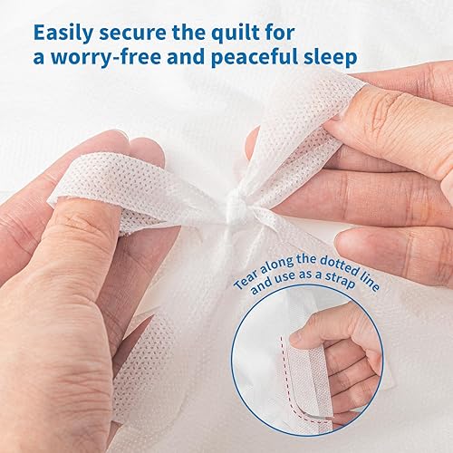 Miniatura 5 de KIIS Travel-Safe - Sábanas desechables para viajes, sábana desechable, funda de edredón desechable, fundas de almohada desechables, perfectas para