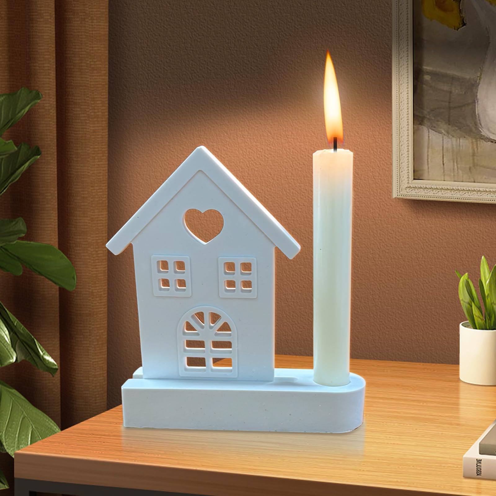 7 stuks siliconen gietvormen Kerstmis, siliconenvorm huizen 7 stuks siliconen gietvormen Kerstmis, siliconenvorm huizen
