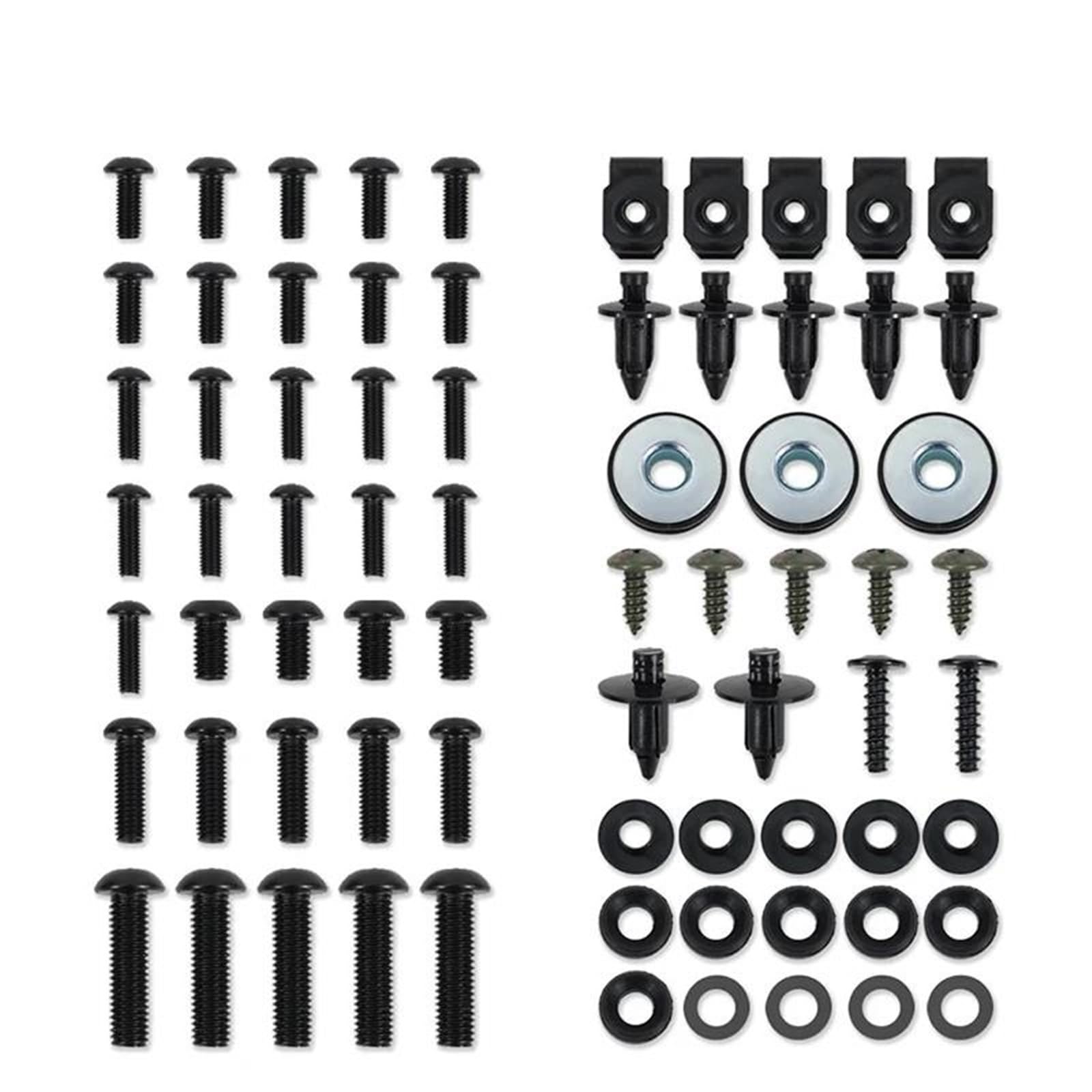 Tornillos carenado VFR1200F 2010-2019 kit pernos tuercas clips repuesto negro 4
