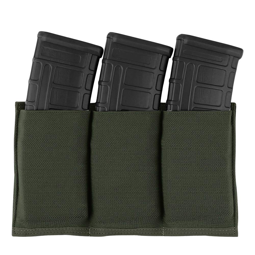 KRYDEX Molle 5.56mm Single/Double/Triple Magazine Pouch Speed Mag Pouches for .223 5.56 Magazine