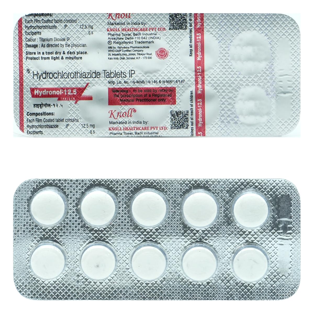 Hydronol 12.5mg - Strip of 10 Tablets