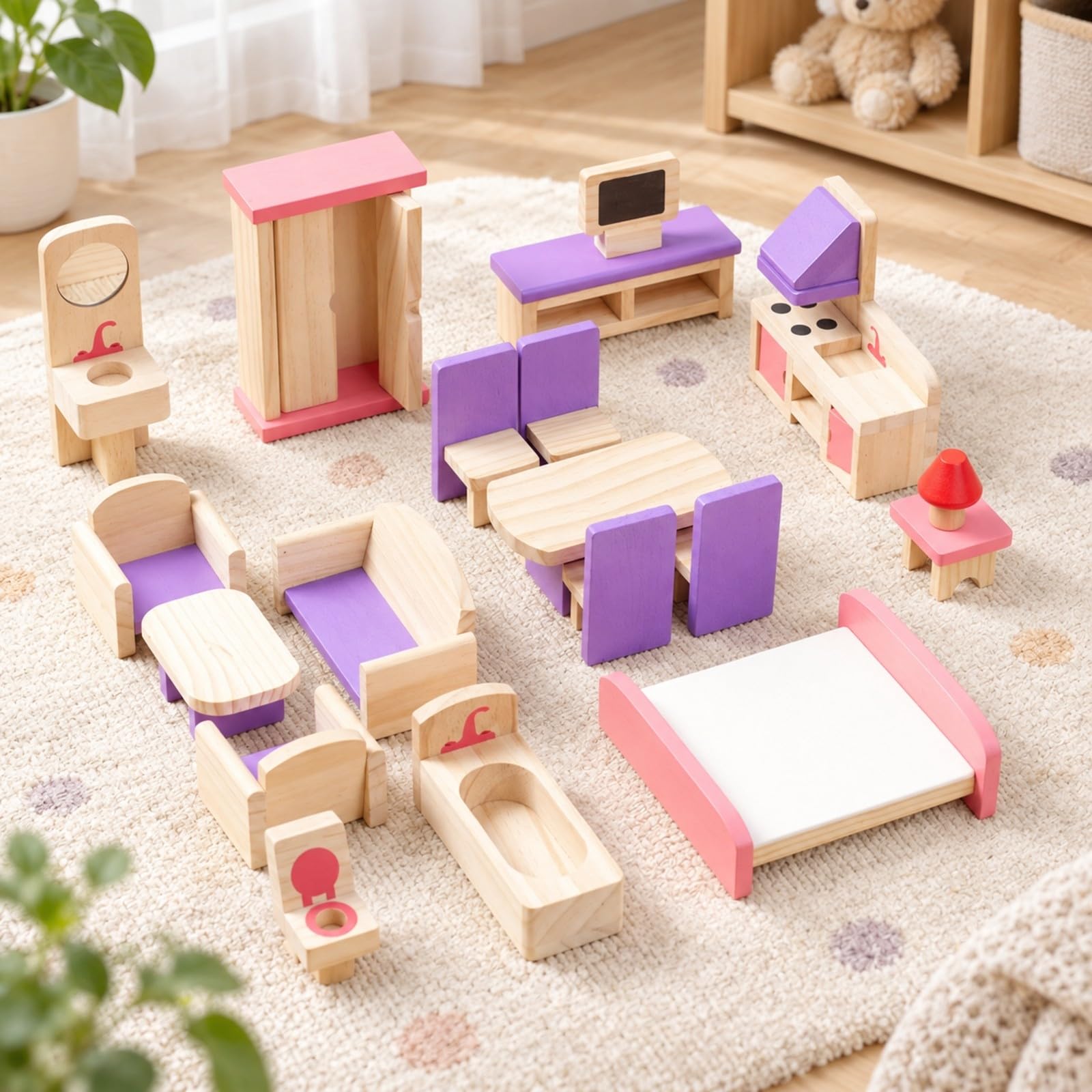 Almencla 18 Piè Collection Meubles Ppée en s Léger Meuble Miniature en s Réaliste pr ce Créatif