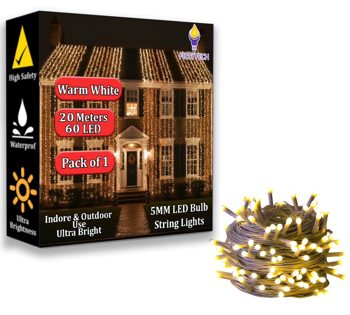 Blossom Fairy Lights - Warm White Flower String Lights -15 Blossom Fairy Lights - Warm White Flower String Lights -15