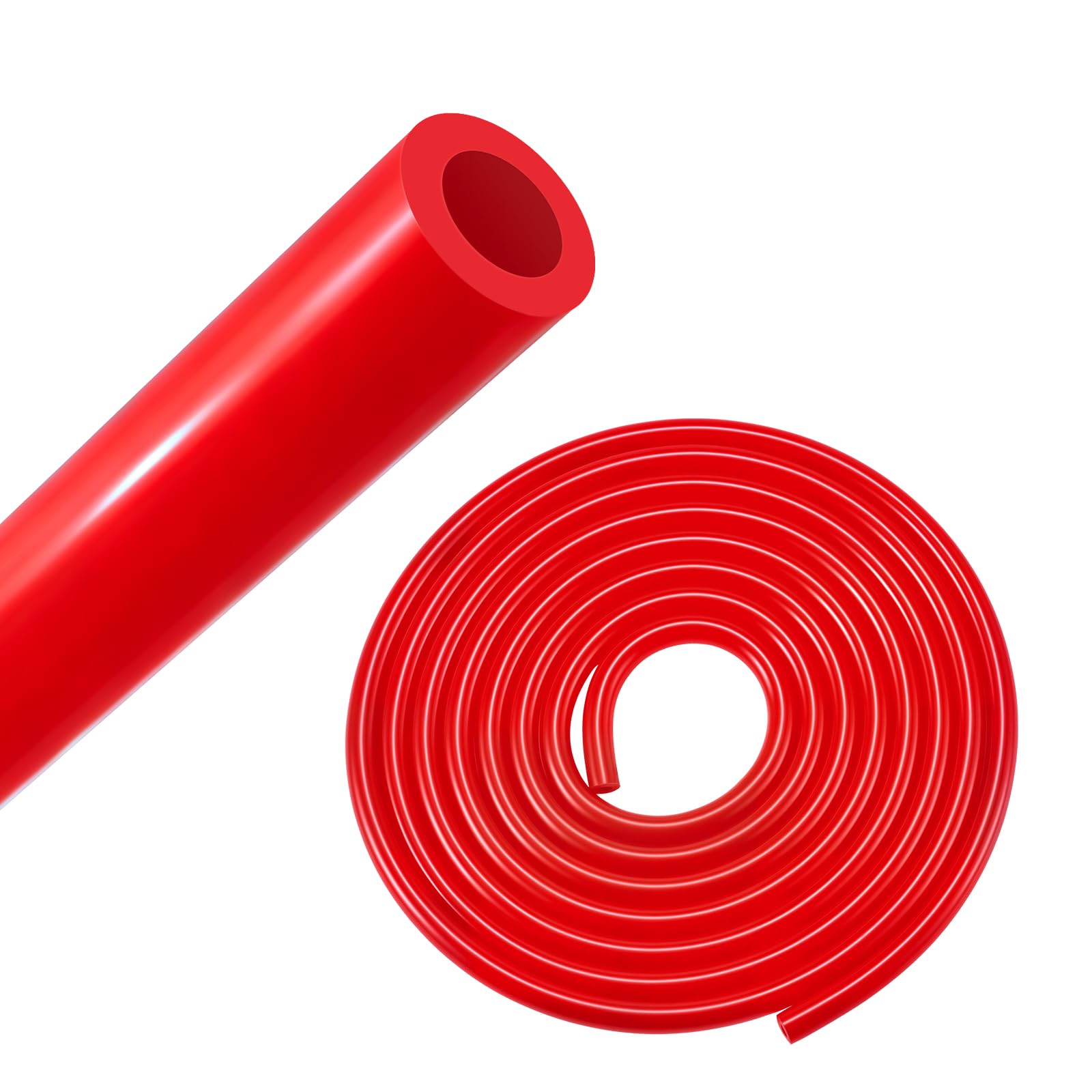EVIL ENERGY 3/8 Silicone Vacuum Tubing Hose Line 10FT 130PSI Max Pressure Red (10mm ID)