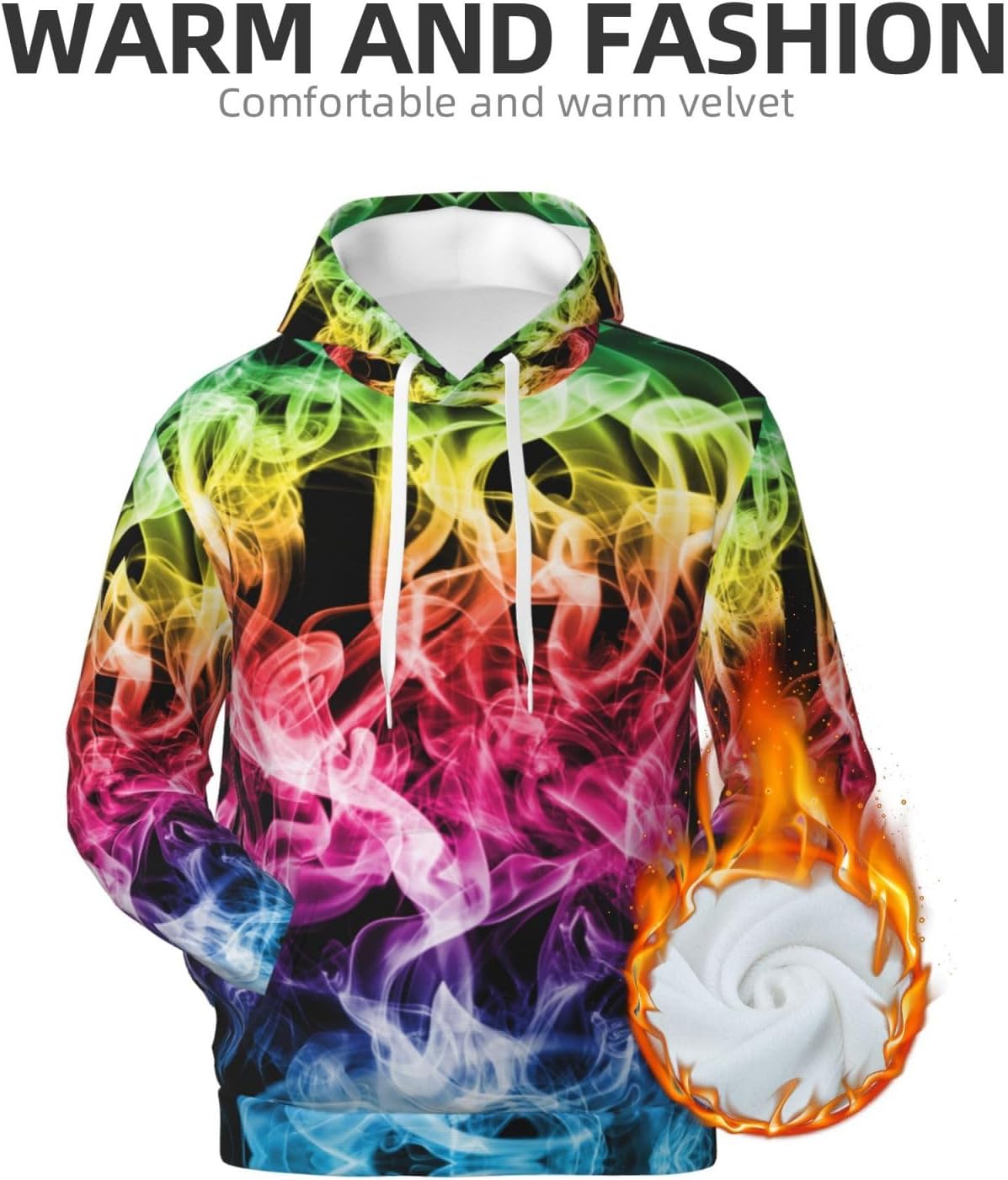 Hoodie Lightweight Trendy Hoodies Fleece Liner Pullover Hooded Pocket Sweatshirt for Men Women Casual Gym - Image 4