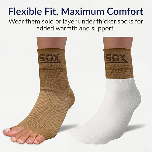 Miniatura 44 de SB Sox mangas para pie de compresión para hombres y mujeres - los mejores calcetines para fascitis plantar para el alivio del dolor de fascitis
