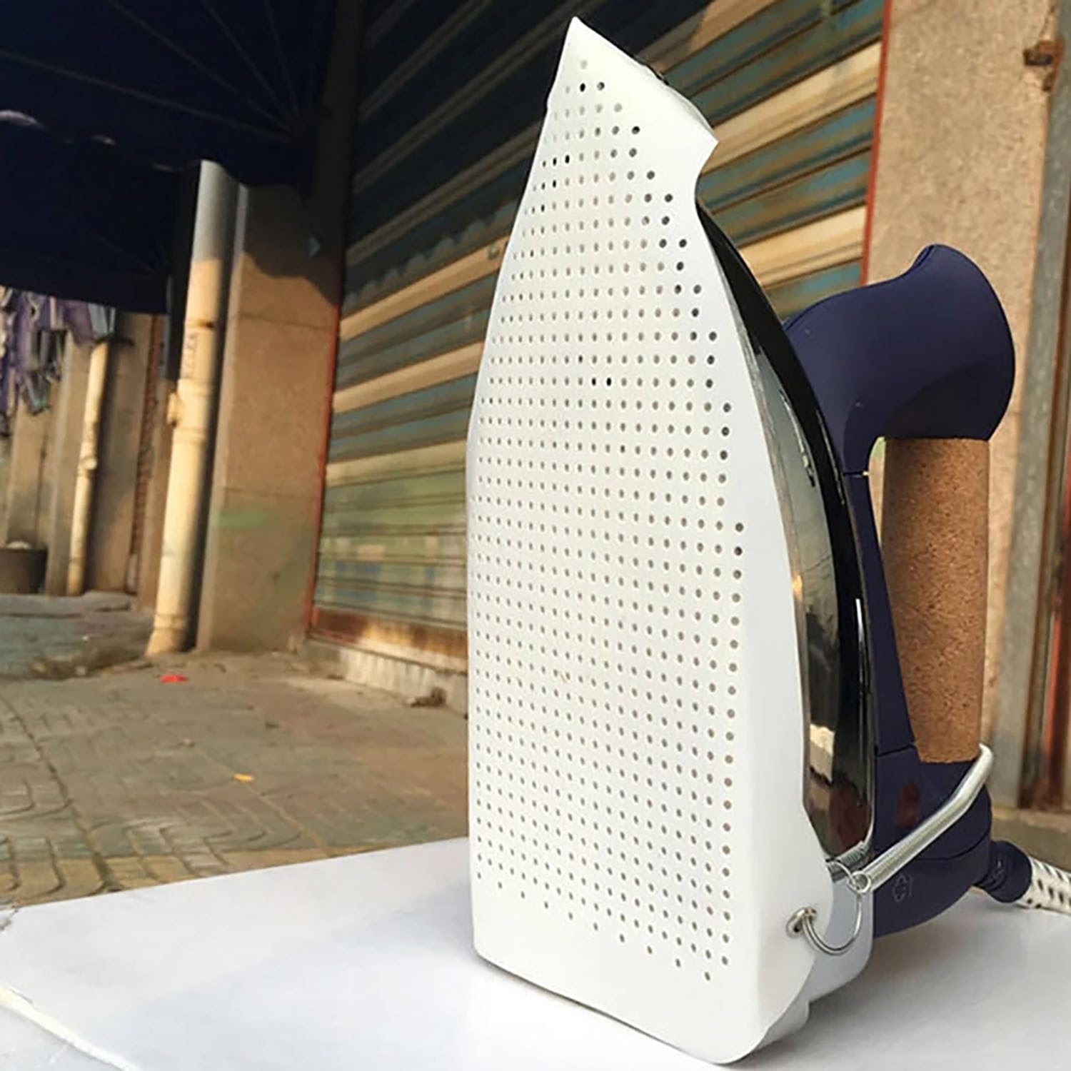 9.055x6.102x0.020 in Cubierta de zapatos de planchado Suela de hierro eléctrico Herramienta auxiliar de hierro Protector de planchado Limpiador de planchado Suela para hierro seguro 5